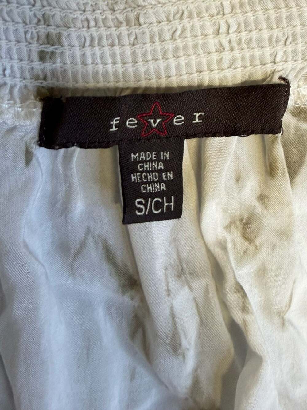 Fever Embroidered Boho Peasant Blouse Size Small - Picture 2 of 4